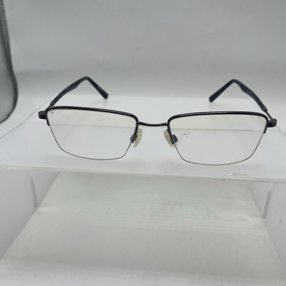 Flexon Eyeglasses FRAME ONLY H6014 033 Half Rim 53-18-145 Black 733